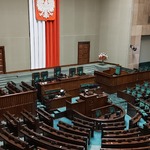 Widok na salę Posiedzeń w Sejmie