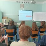Uczniowie 6b z classpadami