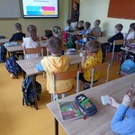 Uczniowie klasy Ia wykorzystują nowe technologie
