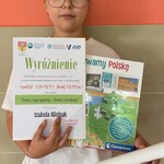 Nagrodzona uczennica z klasy 3 A