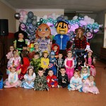 Zdjęcie z balu karnawałowego  dzieci z grupy Motylki