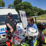 ambulans i motocykl ratownictwa medycznego