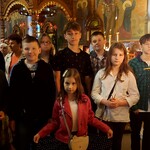 uczniowie naszej szkoły w cerkwi