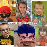  Kolaż zdjęć dzieci z maskami