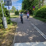 Uczeń kończy przejazd egzaminacyjny