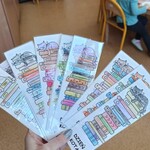 Zakładki do książek pokolorowane przez dzieci