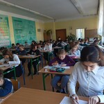 Uczniowie podczas konkursu