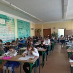 Uczniowie podczas konkursu