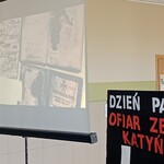Klatka z filmu edukacyjnego o zbrodni katyńskiej