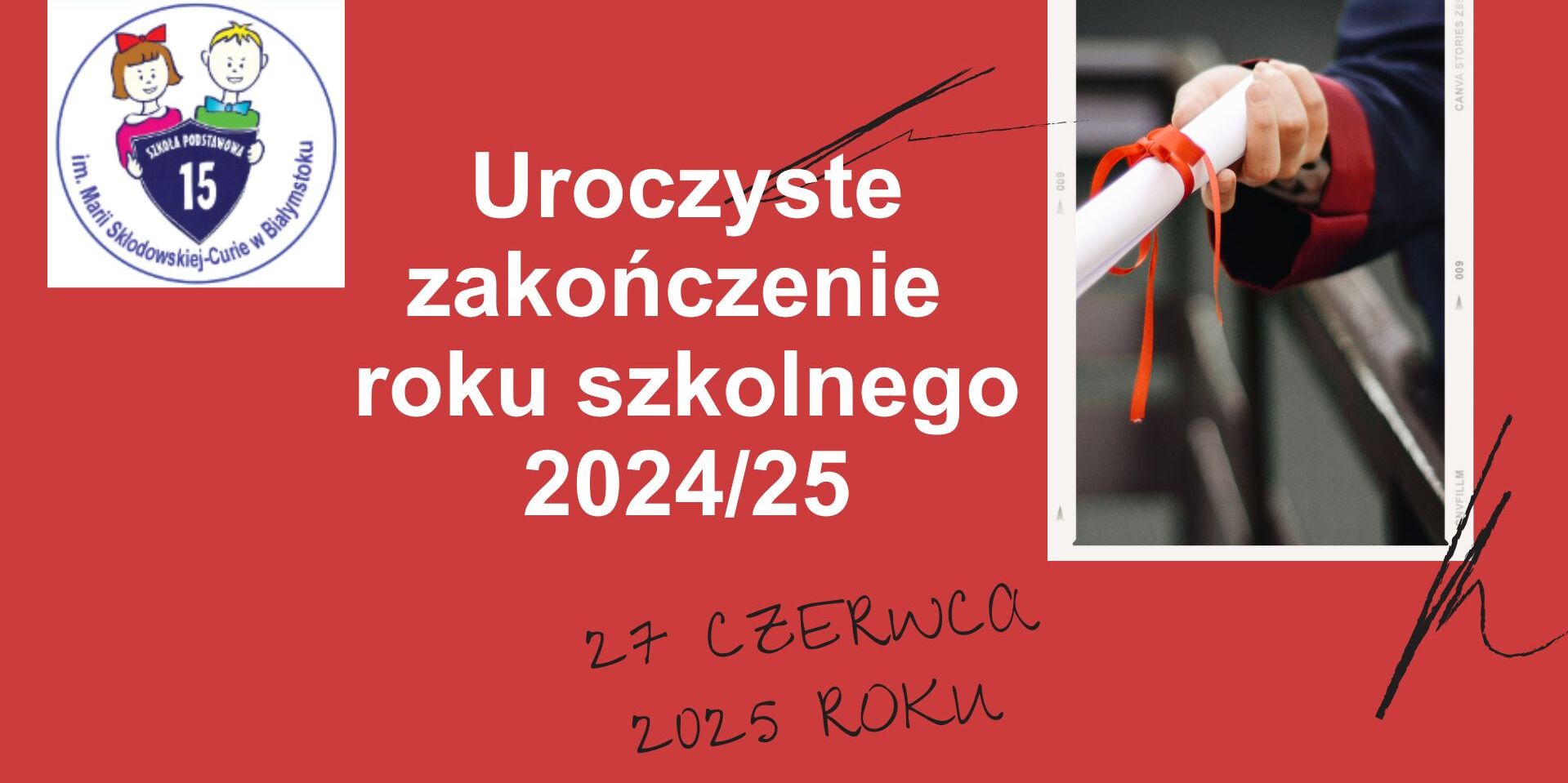 Uroczyste zakończenie roku szkolnego 2024/25