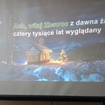 Slajd z tekstem kolędy